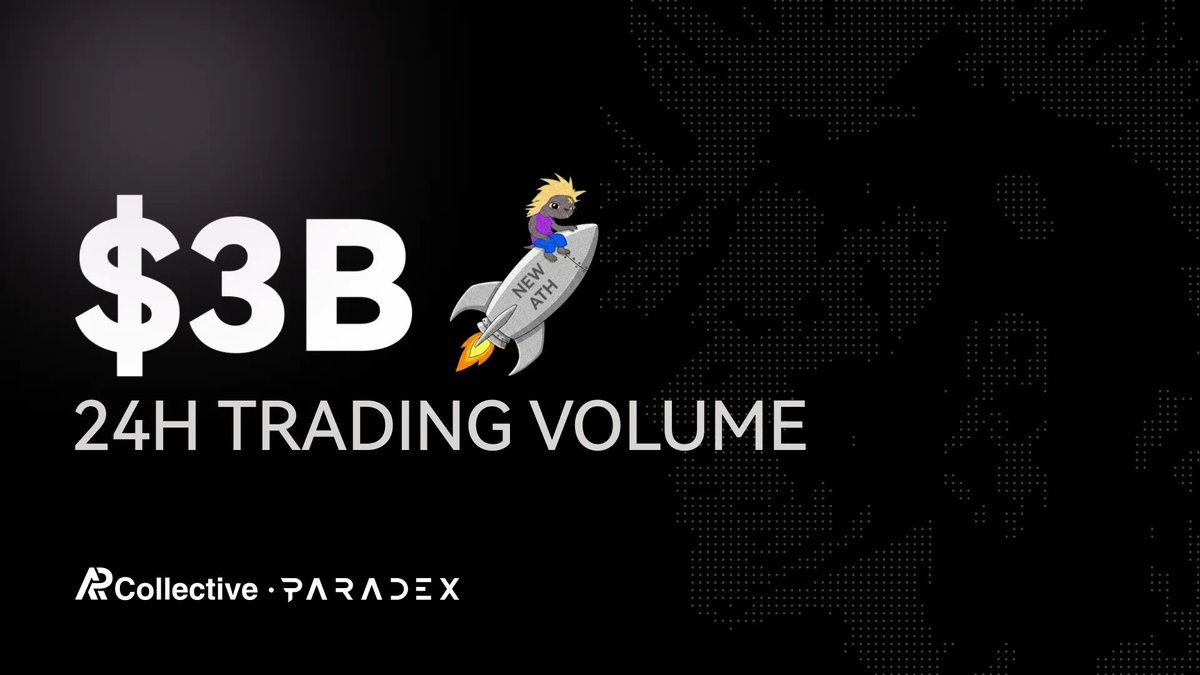 Congratulations to Paradex on surpassing $3B in daily trading volume last week.

AP Collective is proud to partner with Paradex as it continues to set new benchmarks for scale and performance.