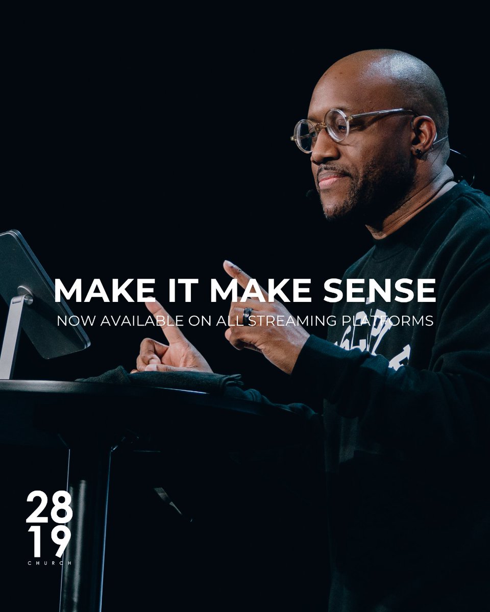 2819Church's tweet photo. In this timely standalone message, Lonnell Williams teaches from 1 Kings 18:25–40, calling us back to the altar and to undivided devotion to the one true and living God. This message confronts divided hearts, exposes false worship, and how He alone is the One who controls the fire.

“MAKE IT MAKE SENSE” is now streaming.

WATCH | YouTube, 2819 App
LISTEN | Amazon Music, Spotify, Apple Podcasts

#2819Church
#WeAre2819Church
#UntilAllHaveHeard