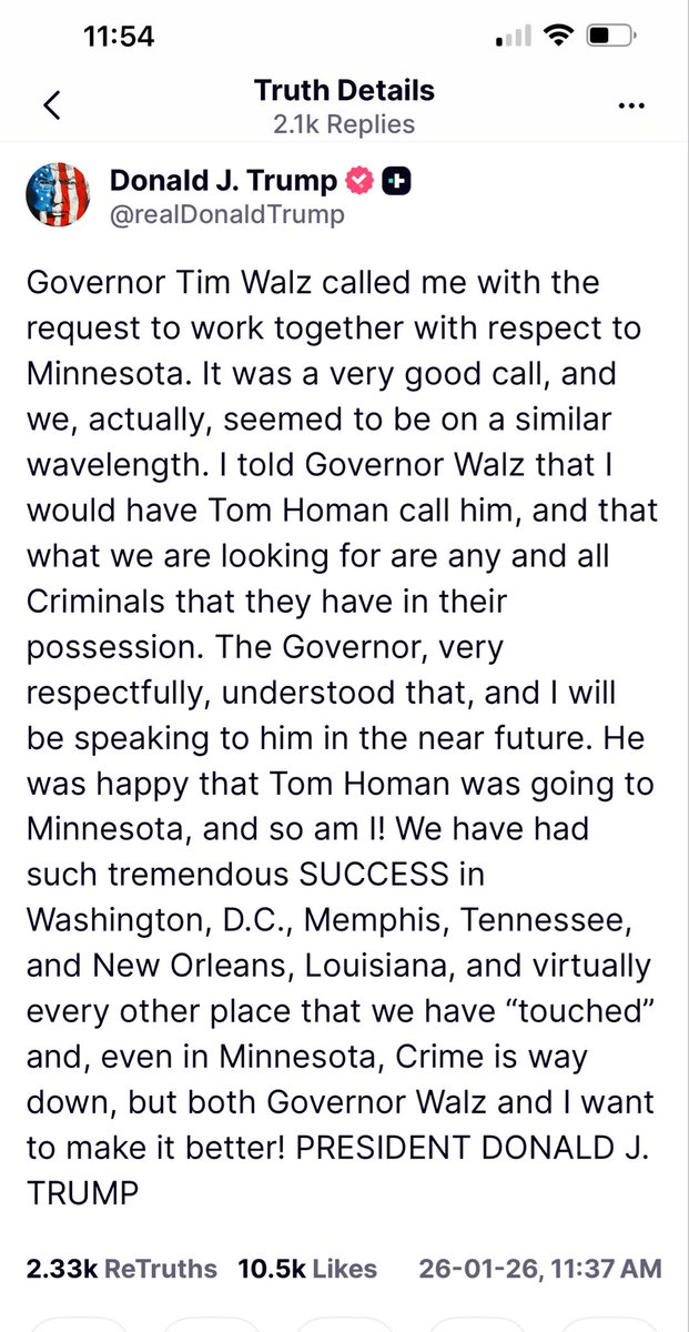ipglow's tweet image. This is a good first step by Walz, rather than instigate the people against ICE. Those that have encourage this organized chaos will hold their head in Shame.