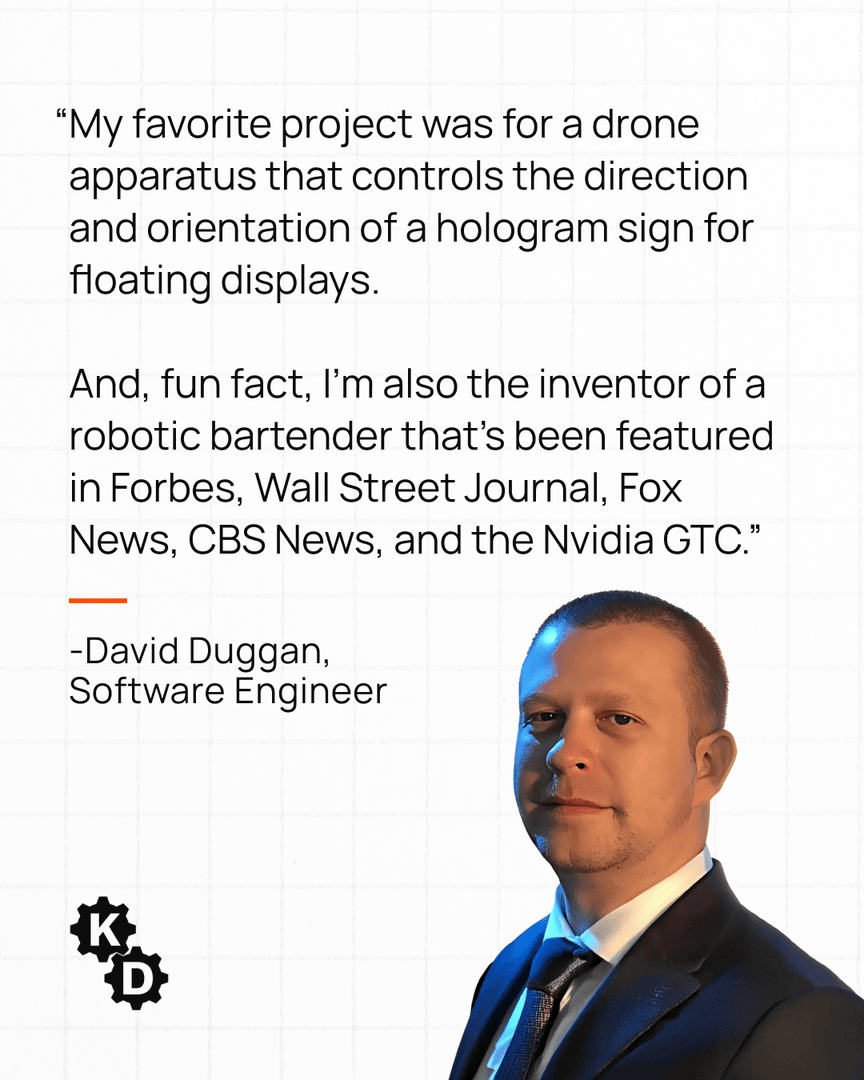 kickrdesign's tweet photo. Meet David Duggan, Software Engineer At Kickr! See his full bio: https://t.co/cGnqYUWahP 

#KickrTeam #MechanicalDesignCompanies #SoftwareEngineer https://t.co/FaOWEbaBcj