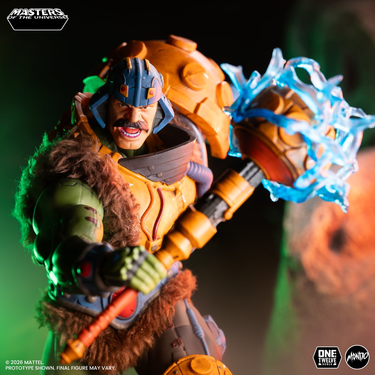 The MOTU200X - Man-At-Arms™ 1/12 Scale Figure comes complete with