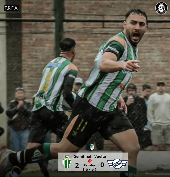 🫡 El verde sureño sigue 🫡

Boxing remonto el resultado (3-1) en la ida, y se llevó la clasificación en la pena máxima. 

📷 Gentileza 

#Regional #Semifinal #TiempoAdicional