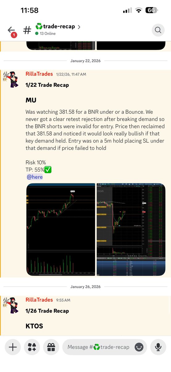 RillaTradess's tweet photo. $MU 

381.54 Demand Bounce 

55% Scalp 🍽

Members Paid 💰 https://t.co/mnpiHZiNSE
