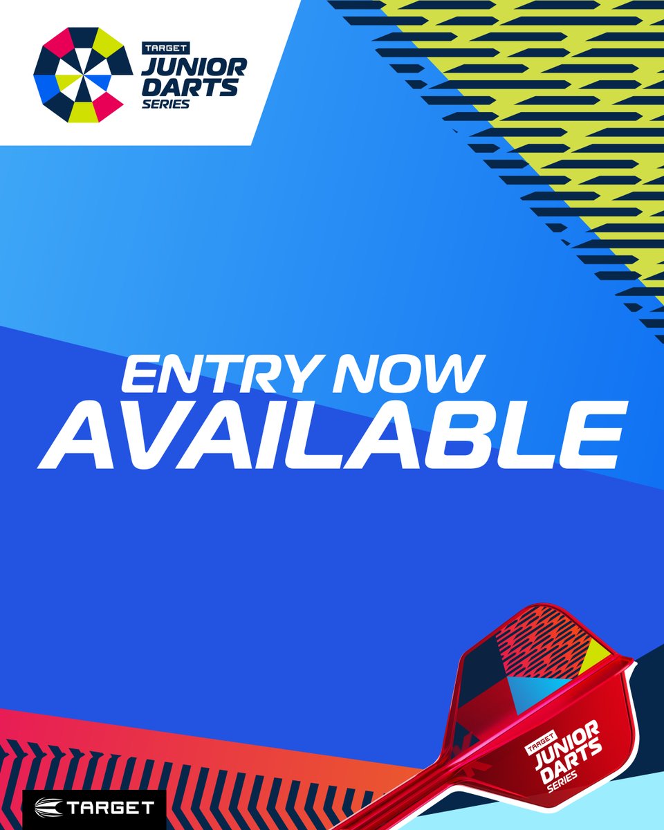 TargetDarts's tweet photo. Target Junior Darts Series Info ๐ฅ
โ
Locations
โ
Prize Money
โ
Entries Open
What are you waiting for? If you're between the age of 7-18, get yourself involved in the best new youth darts tournament on the planet.
#TeamTarget #TargetJDS https://t.co/f1xcfRxo69