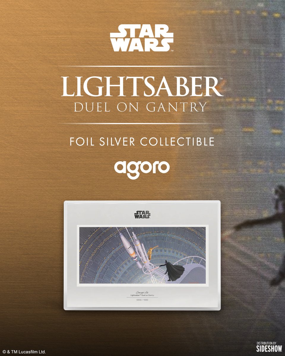 The Lightsaber™ Duel on Gantry Foil Silver Collectible Silver