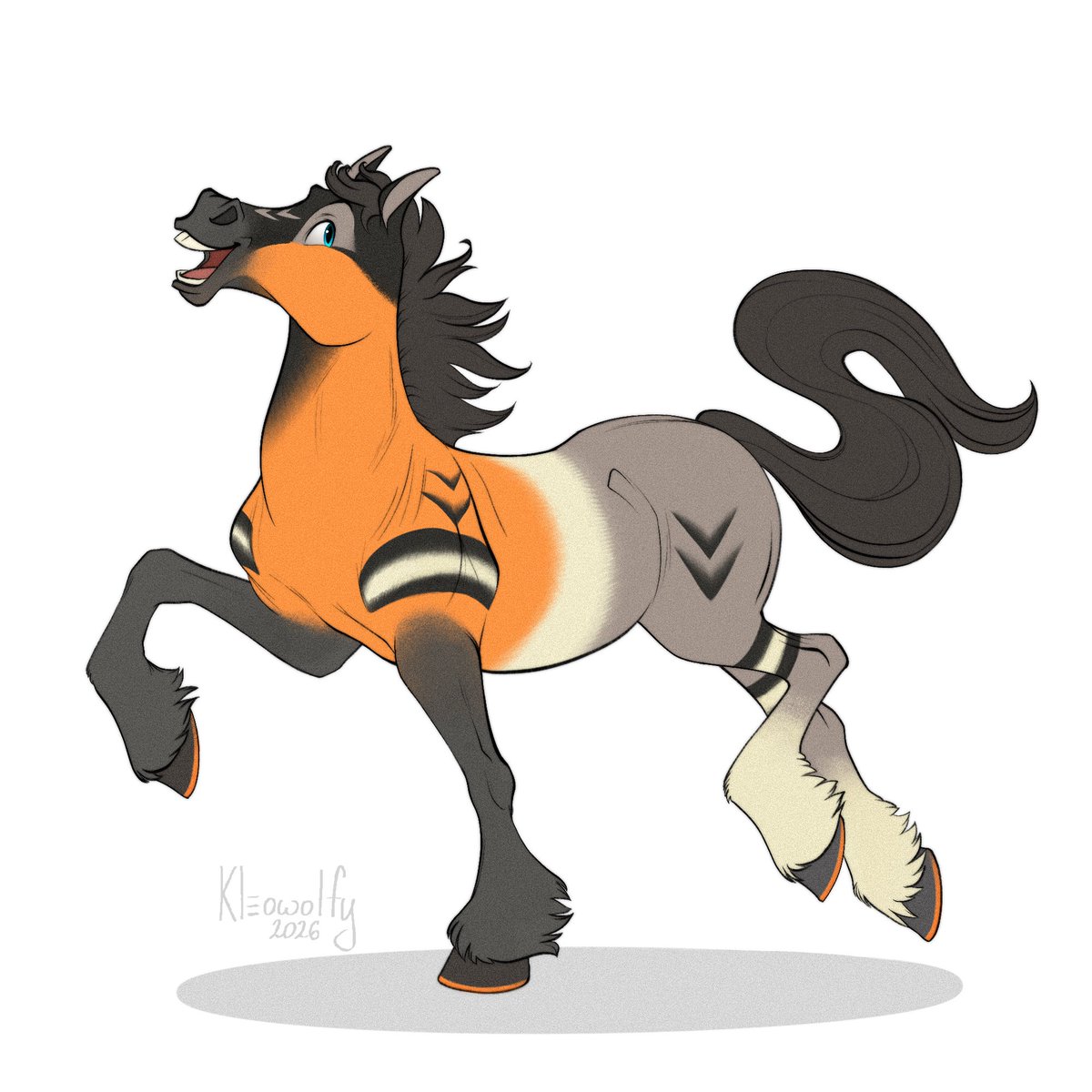 kleowolfy's tweet photo. HOOOOORSE I WAS COMMISSIONED A HOOOOORSE

Horsie for @RainyTheGriff! 🐎🧡

#horse #equine #feral #digitalart #art https://t.co/VhvSwqIrIa