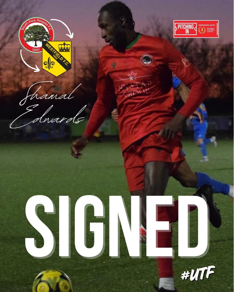He made that move. Shamal is Yellow ✍️

The Club are delighted to announce the signing of Shamal Edwards from South Park.

Edwards has bagged 13 goals this term as part of a high-flying South Park outfit, and joins Andy Crossley's squad as the Field look to gather momentum