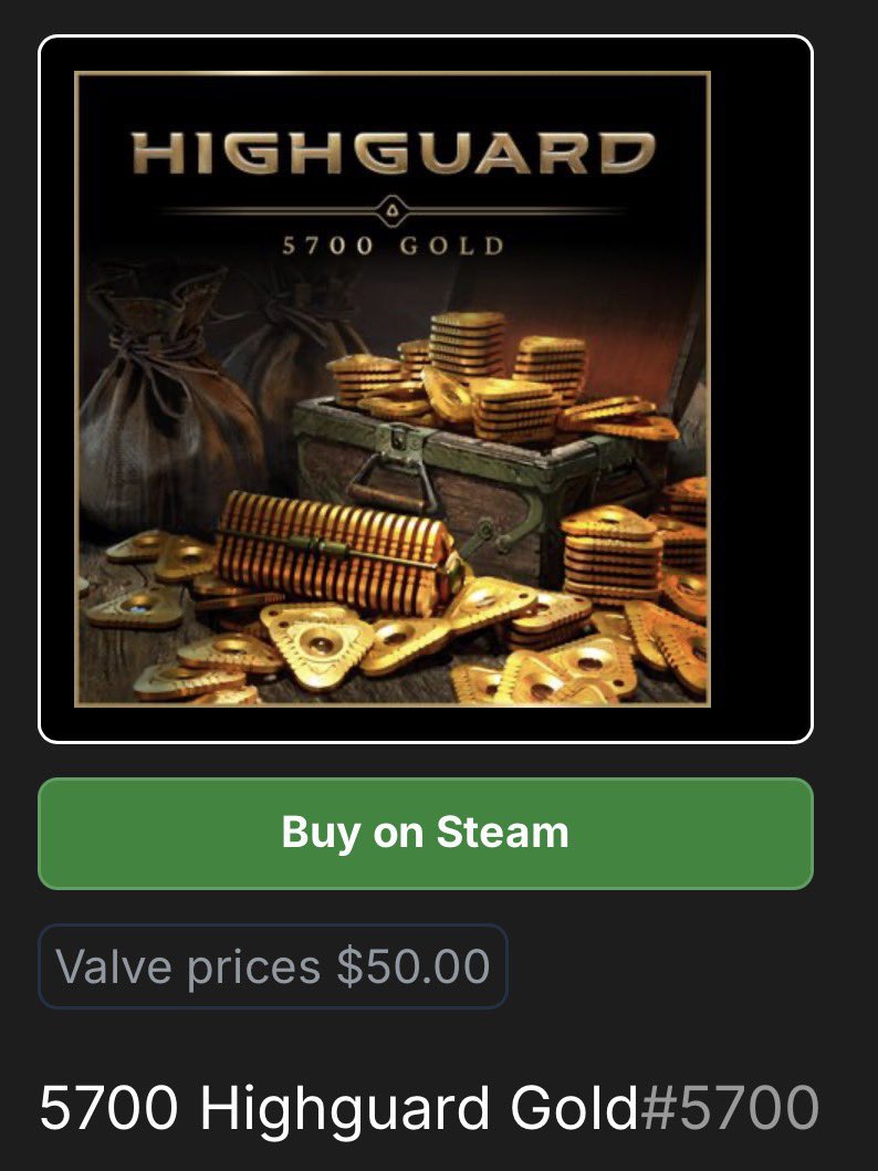 HighGINFO's tweet image. Currency prices in Highguard #Highguard