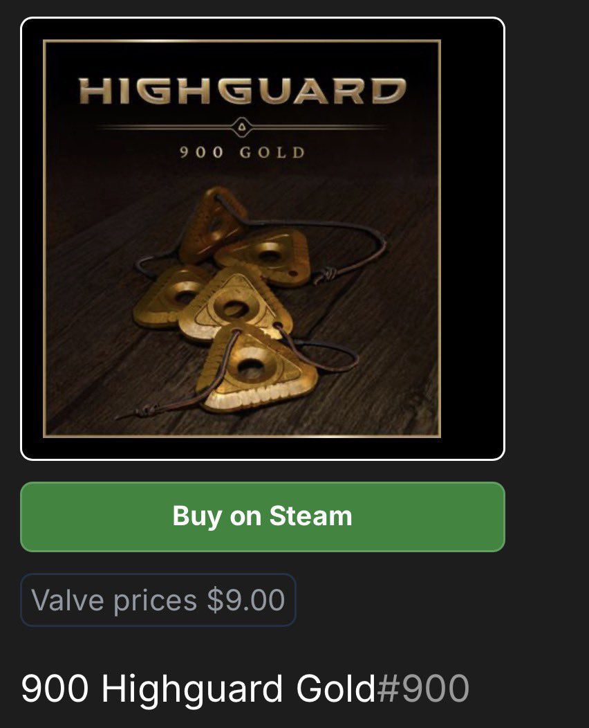 HighGINFO's tweet image. Currency prices in Highguard #Highguard