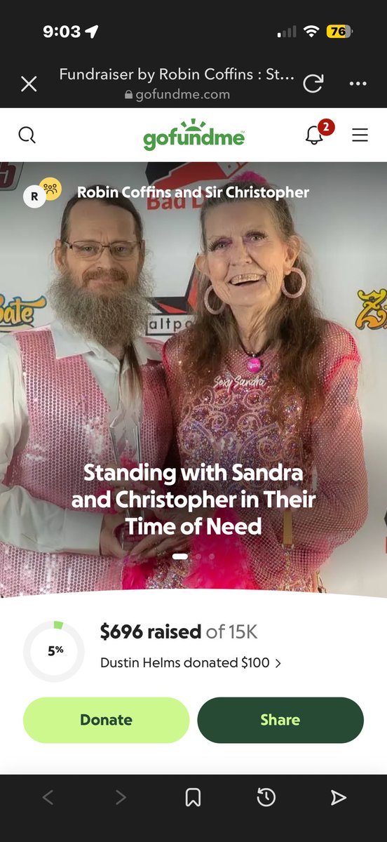 Mutual aid request for this wonderful couple who were in a very bad accident &amp; are stranded away from home.

Please help out if you can!! And share 💙💙💙

<a href="/SexySandra_SirC/">Sexy Sandra & Sir Christopher</a> 

gofund.me/2f22d8367