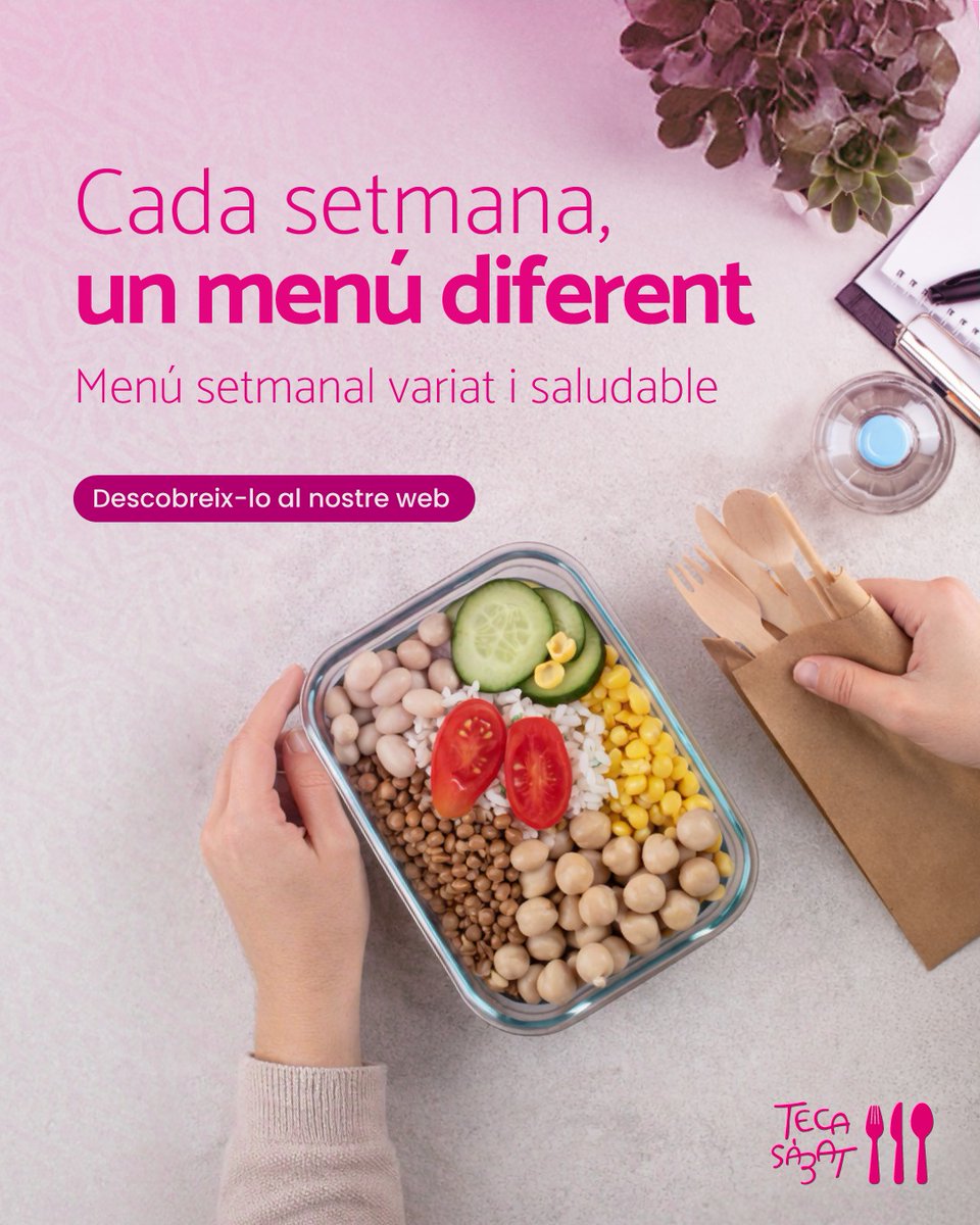 Menjar bé també pot ser fàcil 💕

Cada setmana preparem un menú diferent, equilibrat i deliciós perquè només t’hagis de preocupar de gaudir-lo.

🥒🍅 Menús setmanals variats i saludables, fets amb amor.

Descobreix-los al nostre web!

#MenúSetmanal #MenjarSa #CuinaCasolana