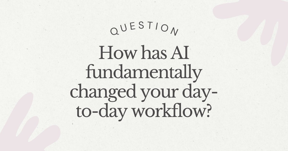 How has AI fundamentally changed your day-to-day workflow? Are you saving time, or spending more time on prompts? Share your experiences below.  

#ai #business #foodforthought