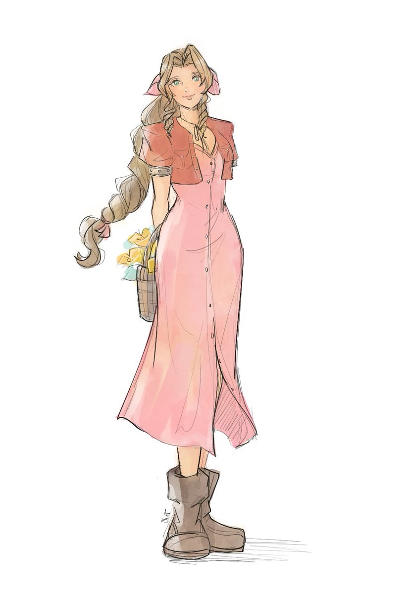 papermint_tea's tweet image. flower girl 🌼 #Aerith