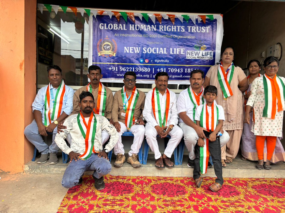 ghrtindia's tweet photo. The 77th Republic Day of India was celebrated with great patriotism and enthusiasm by GHRT Karnataka https://t.co/eDzBgZ87HP