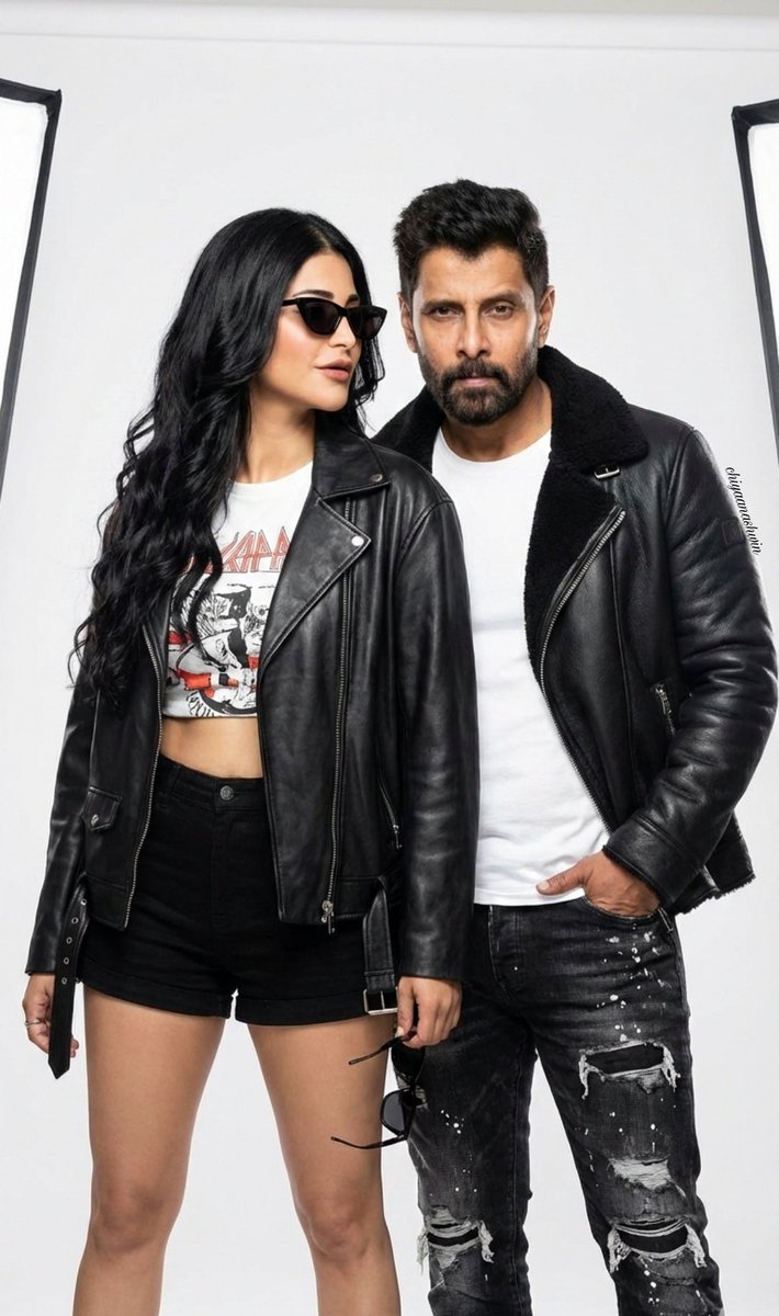 #Chiyaan63 Pair
<a href="/chiyaan/">Vikram</a> <> <a href="/shrutihaasan/">shruti haasan</a>
Manifesting the collaboration we didn’t know we needed

<a href="/ShanthiTalkies/">Shanthi Talkies</a> <a href="/iamarunviswa/">arun Viswa</a> #BodiRajKumar <a href="/NetflixIndia/">Netflix India</a>