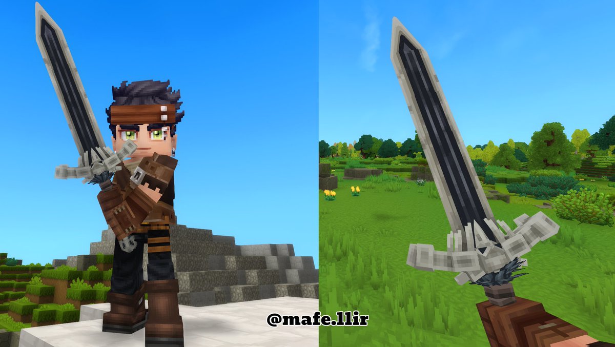 Ravenlord Blade
I am working on a item/armor pack that I'll release soon. For each weapon I showcase, there will be an armor for that weapon. My idea is to create sets of Old Heroes from the universe I am working on.
#hytale #Blockbench #pixelart #lowpoly

<a href="/Simon_Hypixel/">Simon</a> <a href="/Hytale/">Hytale</a>