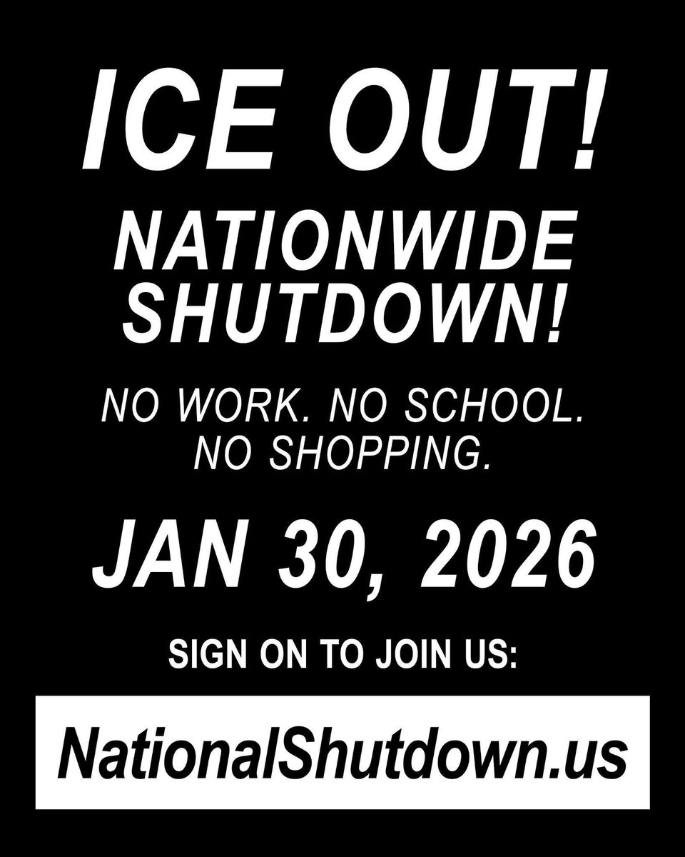 AdrianAntonioli's tweet image. Following the call from Minneapolis Somali student groups, a website for a nation wide general strike for this Friday is live. To make this happen we all have to come together and get organized! Nationalshutdown.us
