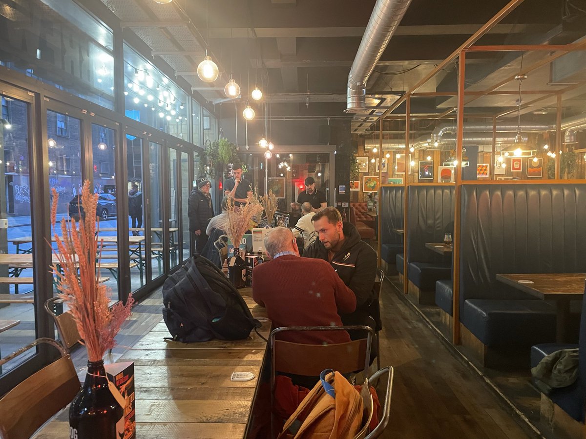 Good few hours spent at BrewDog Liverpool for St Helens’ media session, with David Klemmer, Jacob Host, Shane Wright, Joe Shorrocks, Nene Macdonald and Tristan Sailor up. 

New recruit Host was always destined to play for St Helens by the sounds of it. Plenty to come this week.