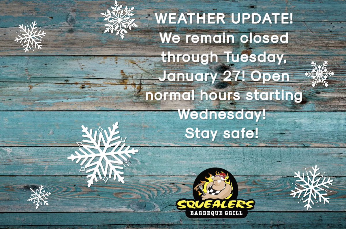 WEATHER UPDATE! Stay safe everyone!