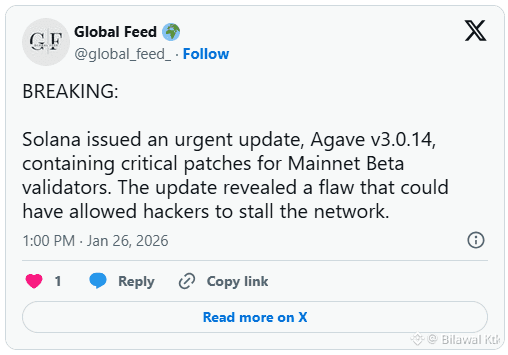 bilawal_fi's tweet photo. Hackers Nearly Froze the Solana Network😱

$SOL  developers rushed out an urgent patch after discovering flaws that could have allowed hackers to stall the network, potentially costing millions of dollars and pushing the SOL USD price down further. https://t.co/fMF4KBoLuo