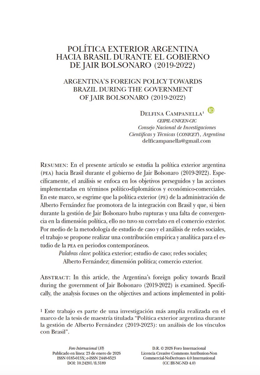 Foro Internacional tweet media