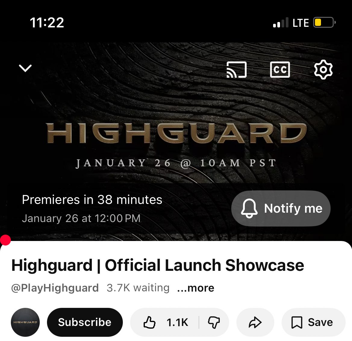 HighGINFO's tweet image. 3.7k people waiting along with 1.1k likes 40 minutes prior to the show starting!!
#Highguard