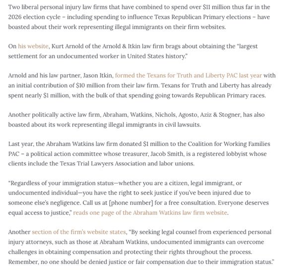 AFpost's tweet image. A private jet belonging to prominent anti-ICE / anti-Trump lawyers crashed in Maine.

Eight passengers are dead.

The lawyers have combined to spend tens of millions of dollars fighting Republicans in Texas. 

Follow: @AFpost