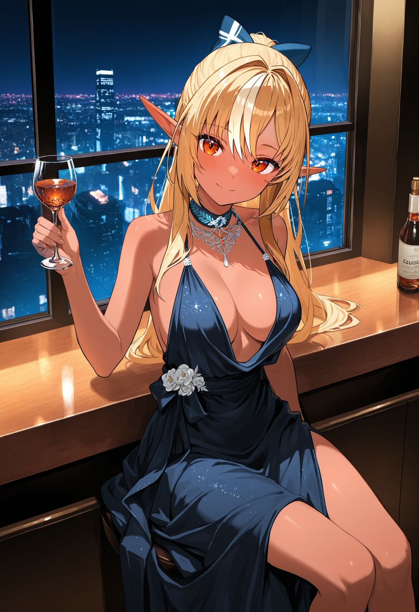 ARIA_AI_10's tweet photo. 不知火フレア 
Shiranui Flare 
「ドレスフレア」 
#AIイラスト 
#AIart https://t.co/MPpvaQ1Jit