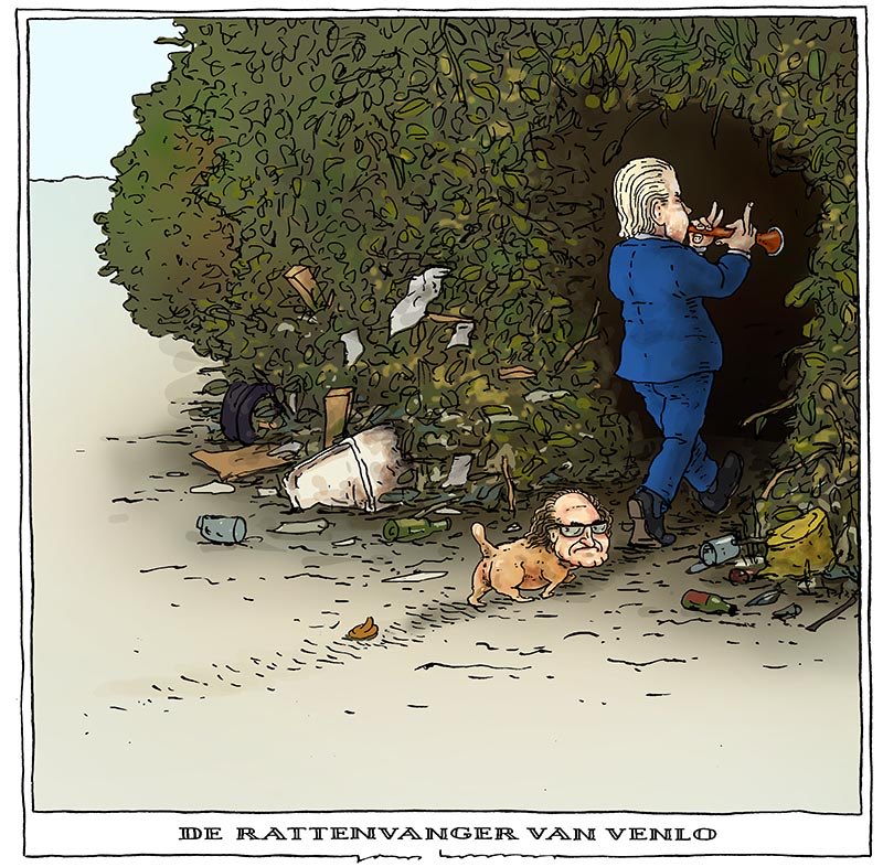 joepbertrams's tweet image. Trouwe volger #DionGraus #Wilders #PVVleegloop cartoon voor @DeGroene