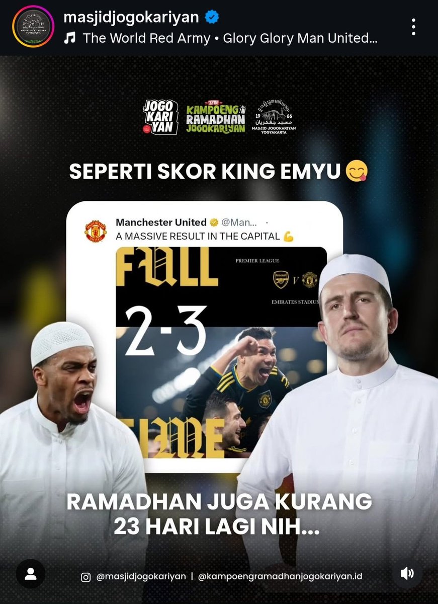 Akun masjid pun ikutan 😭