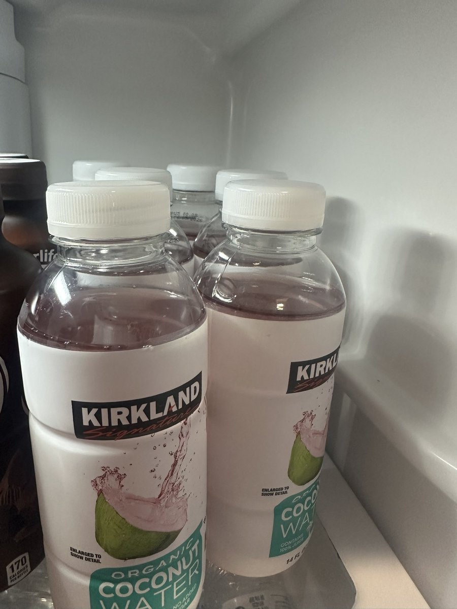 seesoonya's tweet photo. @Costco what a joke I just shopped at the Anaheim Hills California Costco paid overly price 12.99 for 6-14oz ounce plastic bottles of coconut water and this is how each bottle came out of the box missing at least an inch identical on each bottle. Costco Kirkland brand ripping us off. The new norm today with products everywhere . Even Costco !! 
#Costco #costcorippingoffcustomers