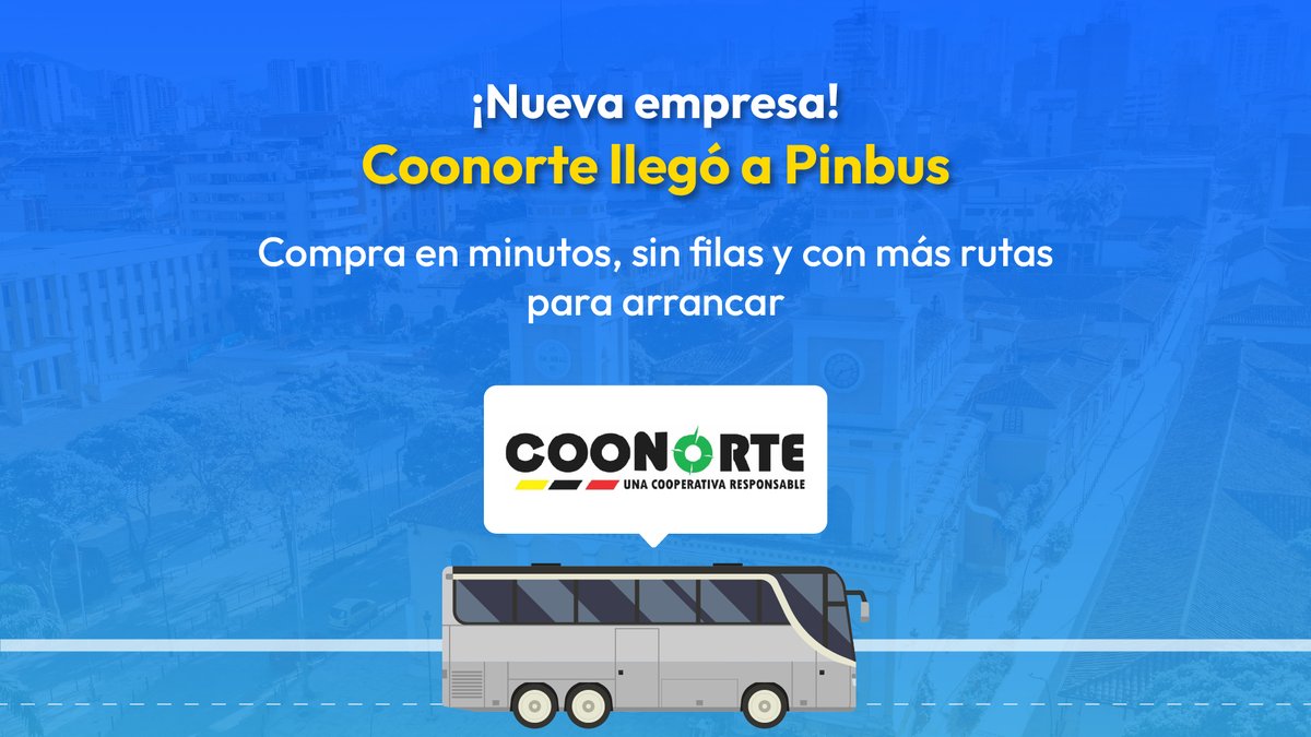 🚍 A veces no se trata solo de llegar, sino de cómo viajas. Con Coonorte y Pinbus, el camino también se disfruta.