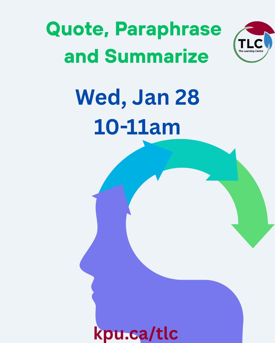 Join this workshop for an introduction to the process of writing an effective academic paper.
Register at: kpu.ca/tlc