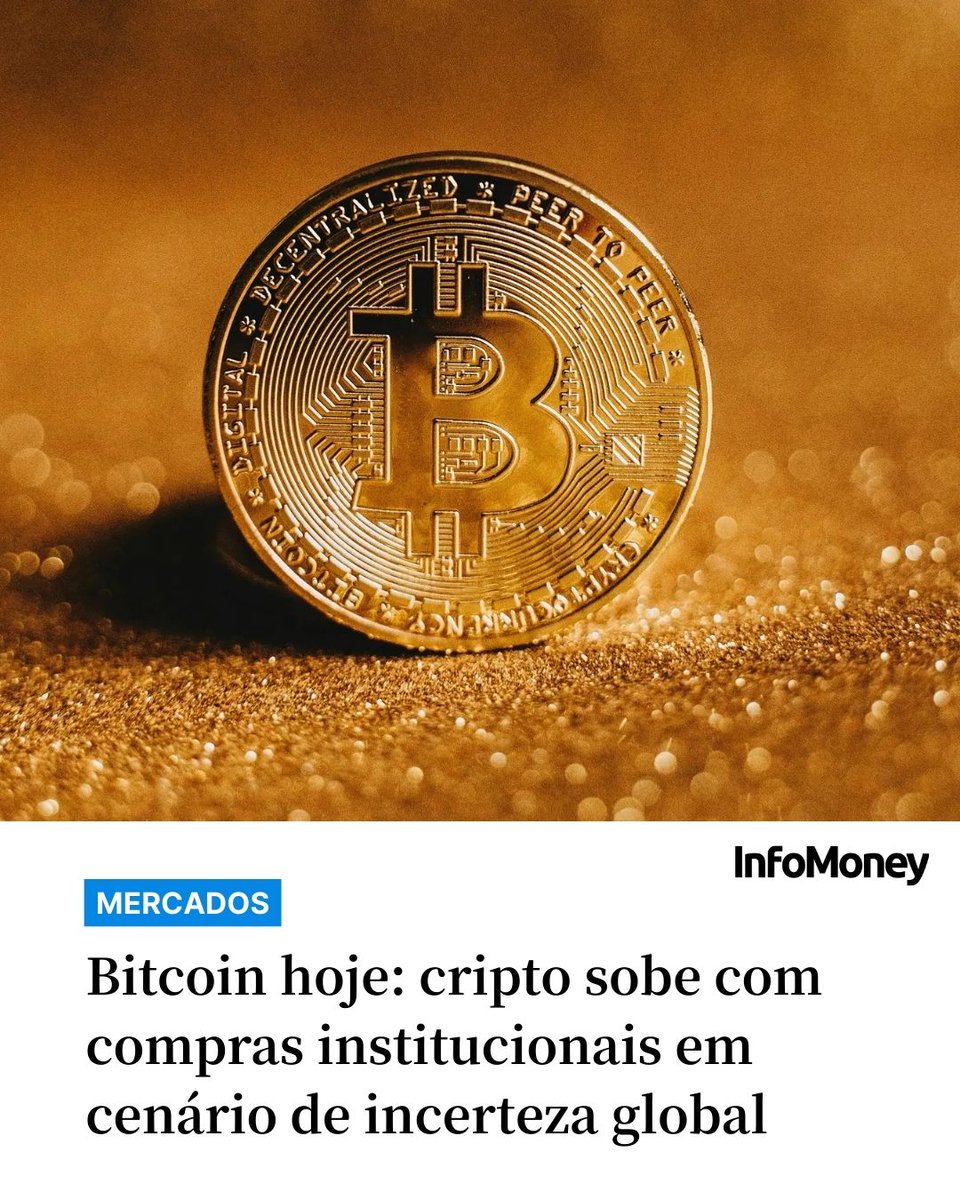 CRIPTOATIVOS O bitcoin (BTC) avança na sessão desta segunda (26),  recuperando parte das perdas que teve no final de semana, quando uma  aversão a riscos levou o ativo a recuar para o
