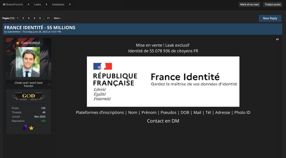 Dans quelques mois, (encore plus de) vos données en libre accès sur les forums de cybercriminels...