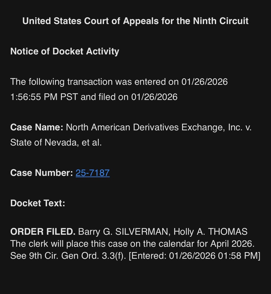 The Crypto dot com Ninth Circuit appeal has been calendared for an April  argument.