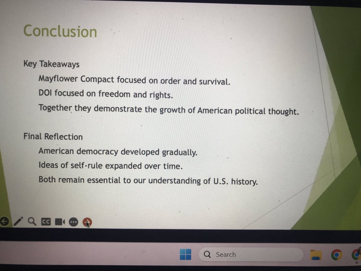 It might be a snow day but it was also a learning day with KEDC.   What's better than a conversation comparing the Mayflower Compact and the Declaration of Independence !  So many takeaways for my students ! <a href="/KEDCGrants/">KEDC Grants</a> <a href="/Promise_Leaders/">Promise Leaders</a>