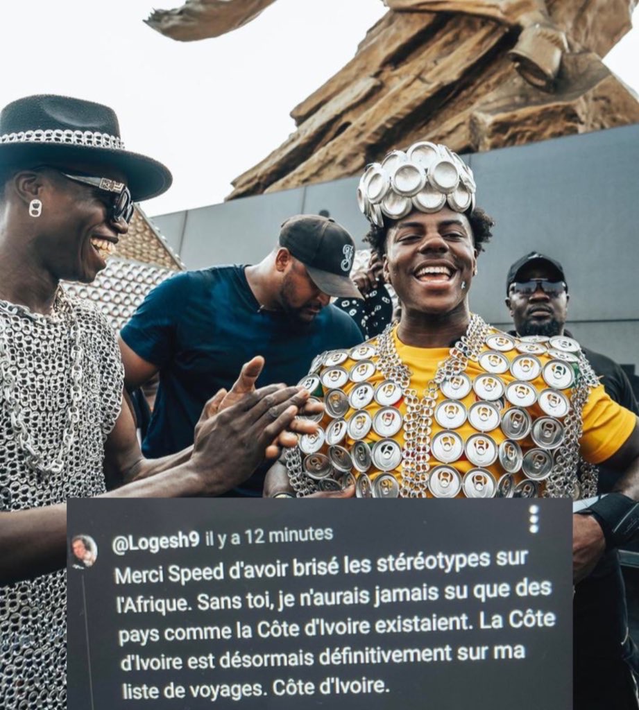 iamghrap's tweet image. Ishowspeed visits Africa and for the first time on my twitter feed i am reading tweets from all over Africa with translation. Africa is one for real 🌍❤️