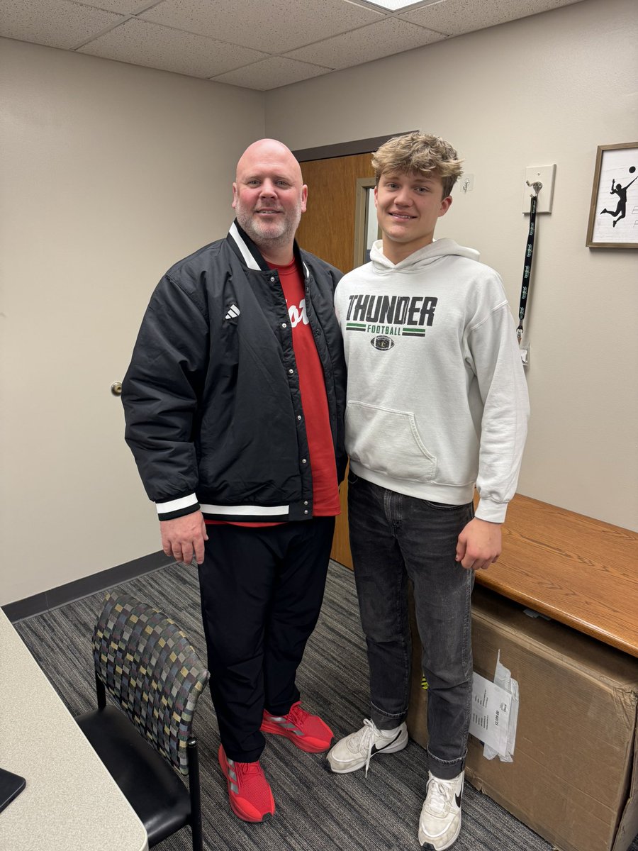 ColtonHoben's tweet photo. Thanks @Coach_TMorrison for stopping by school today to talk @SDCoyotesFB ! https://t.co/scmnuiiXxc