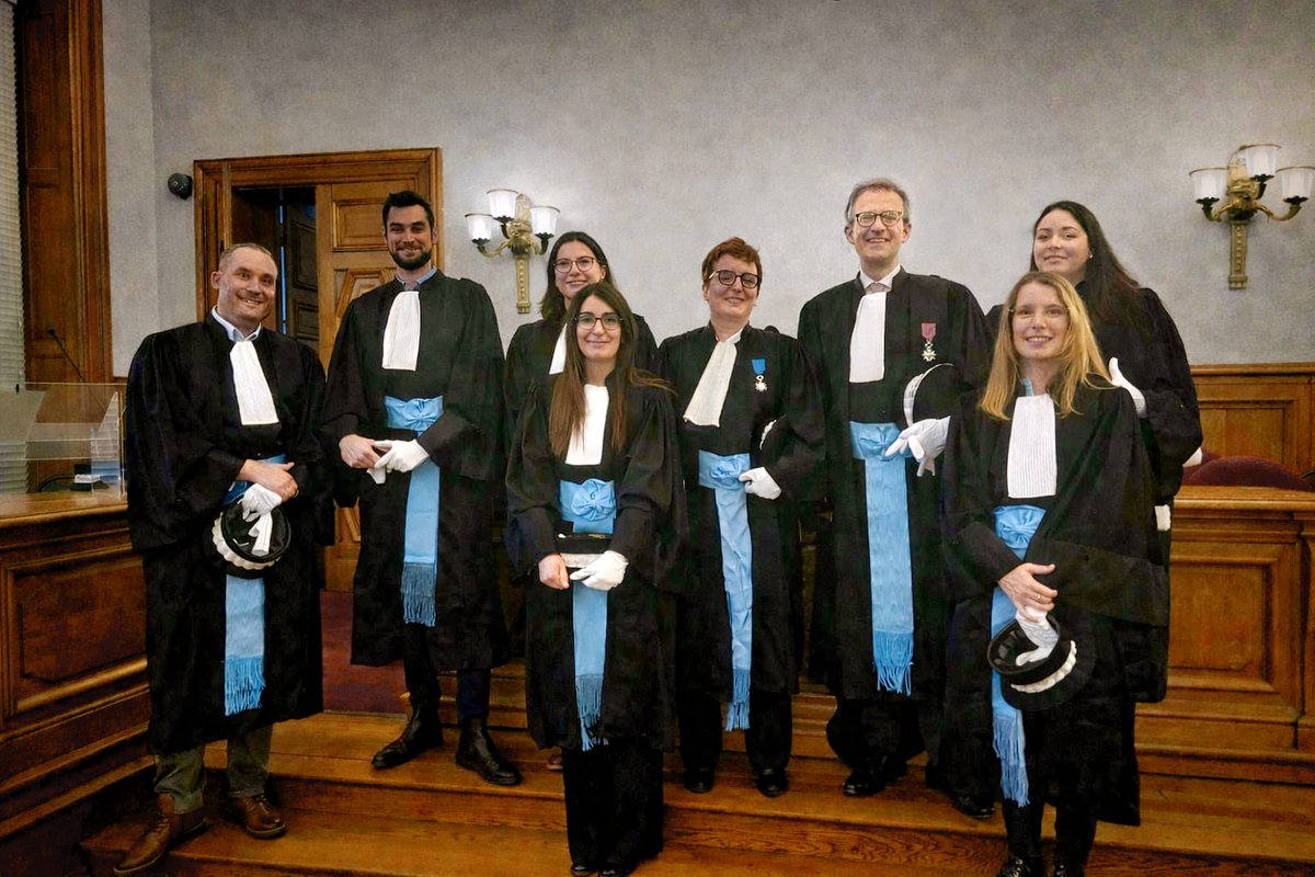 Audience solennelle du tribunal judiciaire d'#Arras en présence de  très nombreuses personnalités.  Bilan de l'activité juridictionnelle pénale, civile et sociale 2025, perspectives pour l'année 2026 et présentation des magistrats arrivés à l'automne 2025.
#justice #audience