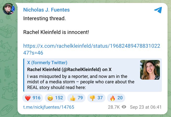 Rachel Kleinfeld tweet media