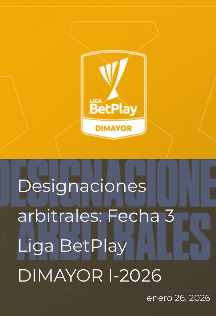 Designaciones arbitrales para el juego <a href="/ABucaramanga/">Atlético Bucaramanga</a> 🆚 <a href="/Cucutaoficial/">Cúcuta Deportivo FC</a>