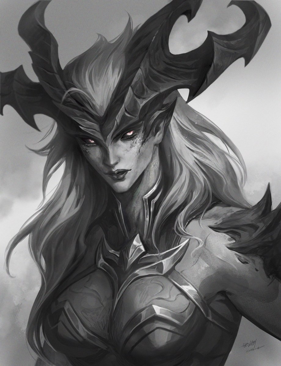 Shyvana
新版龙女太帅了画一下。#leagueoflegends #sketch