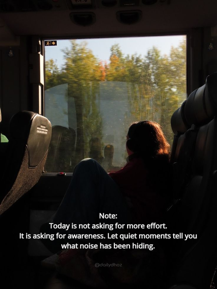 What is the calm trying to show you...?