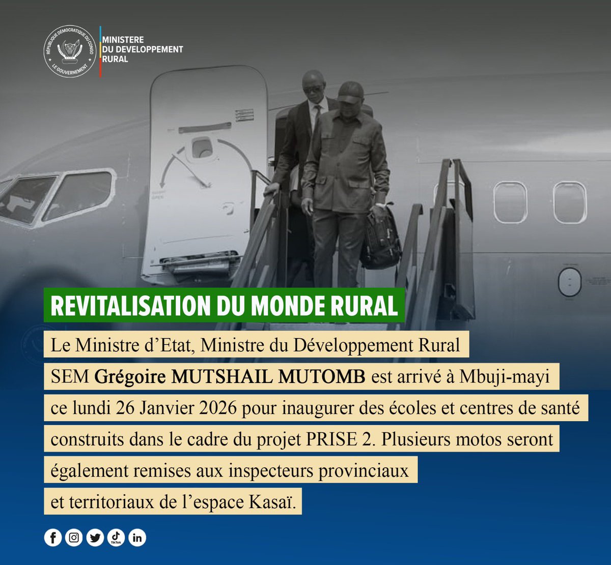 Ministère du développement rural tweet media