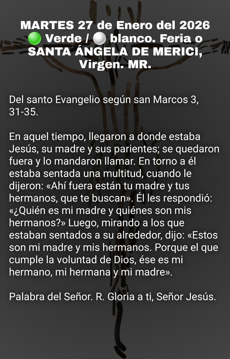 #EvangelioDelDía