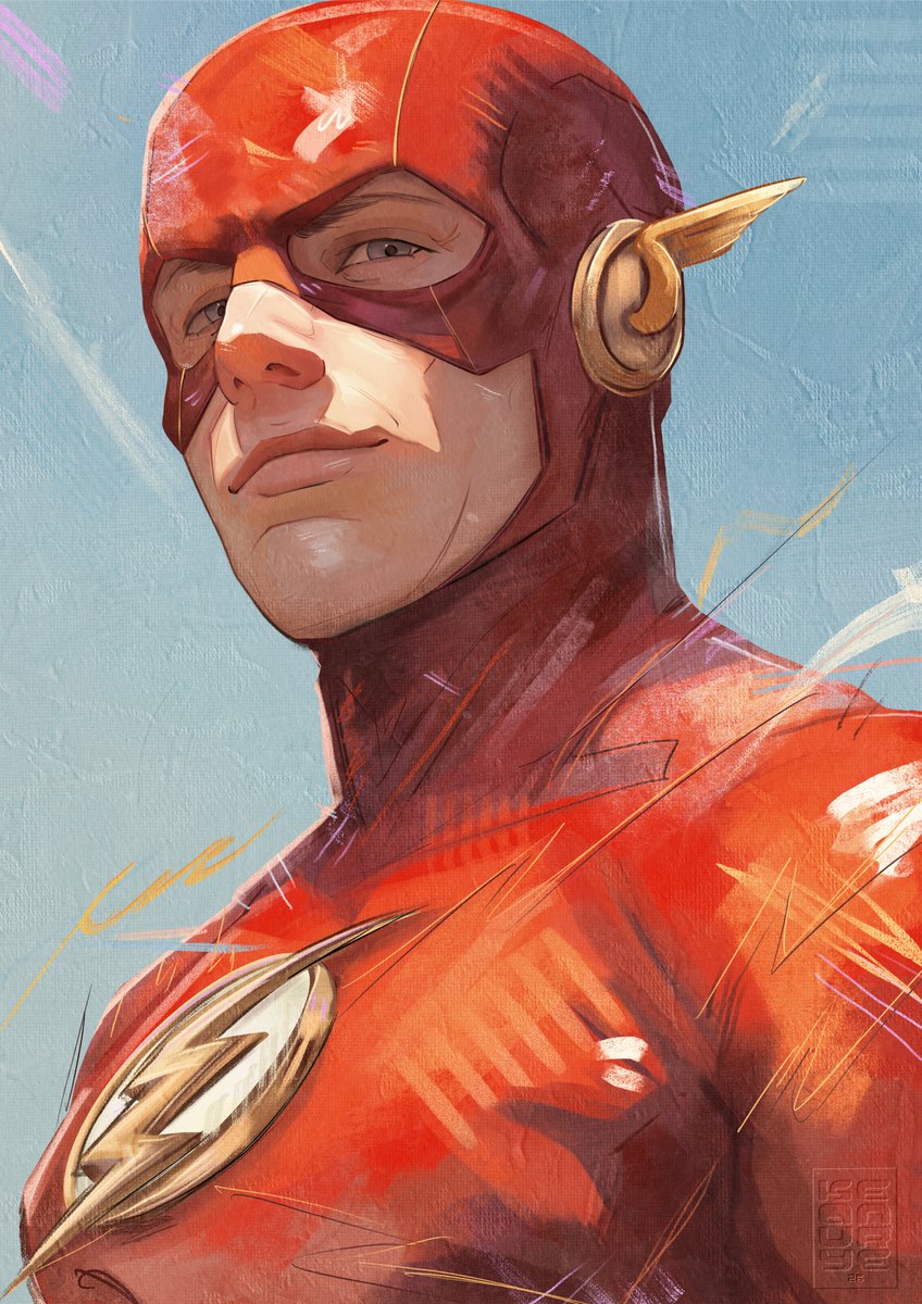 keanurye's tweet image. The Flash portrait!
