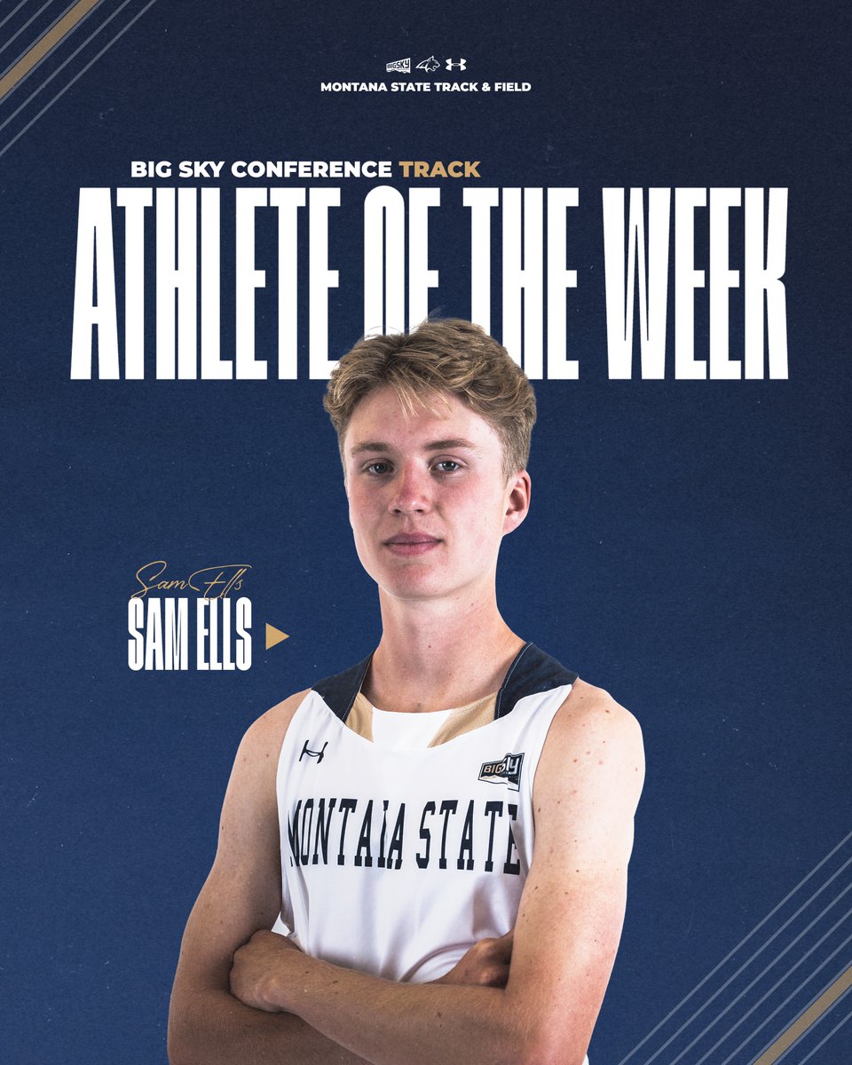 Picking up right where he left off from cross country season 🔥

Sam Ells takes home Big Sky Men's Track Athlete of the Week thanks to his win in the mile at the Bobcat Challenge 💥

#GoCatsGo