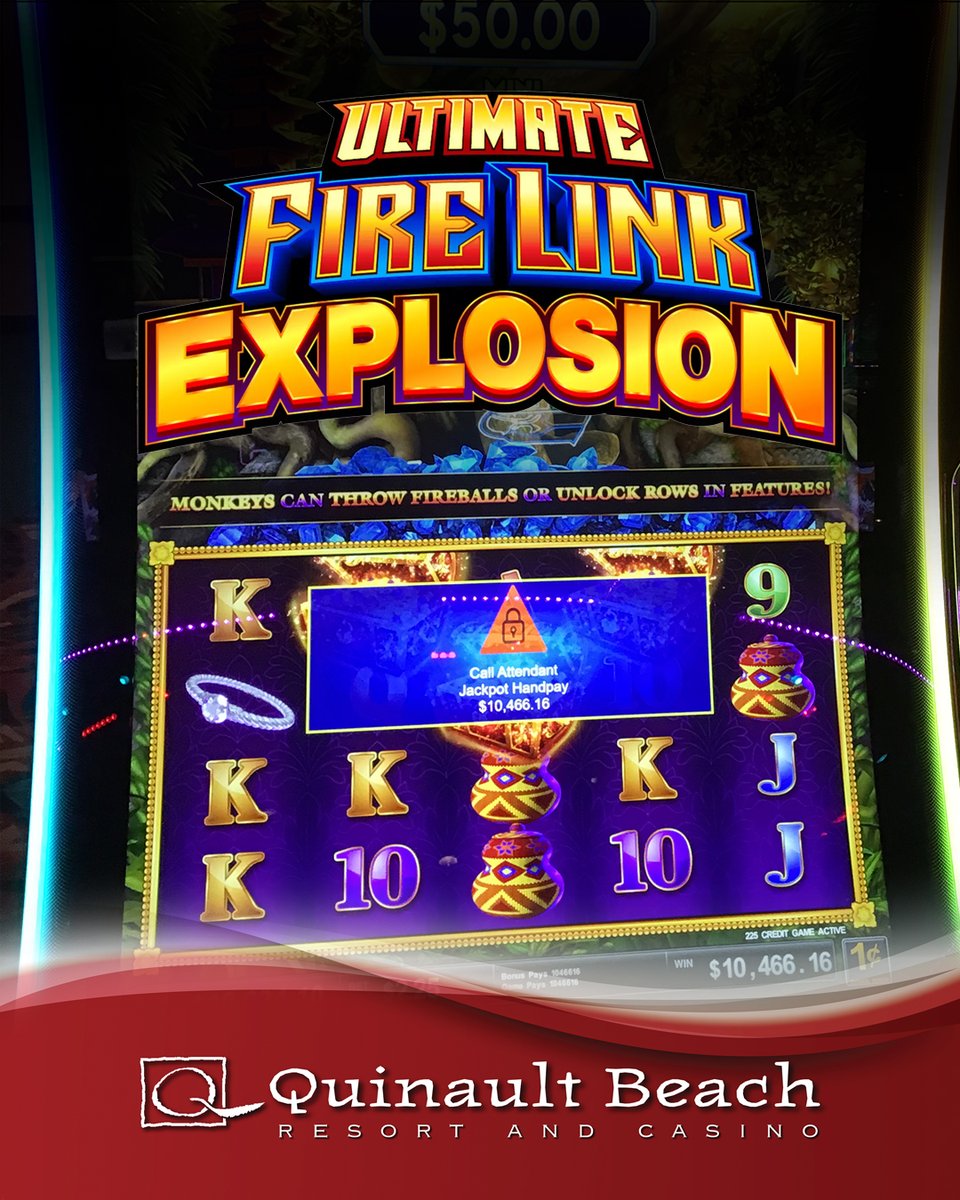 QBRC's tweet image. 🔥 JACKPOT ALERT! 🔥

A lucky guest turned a $2.25 bet into $10,466.16 playing Ultimate Fire Link Explosion! Big wins happen at QBRC, will you be next? 💥

 #jackpot #BIGWIN #ultimatefirelink #SlotMachine #money #beach #resort #casino #QBRC #winnershappenhere