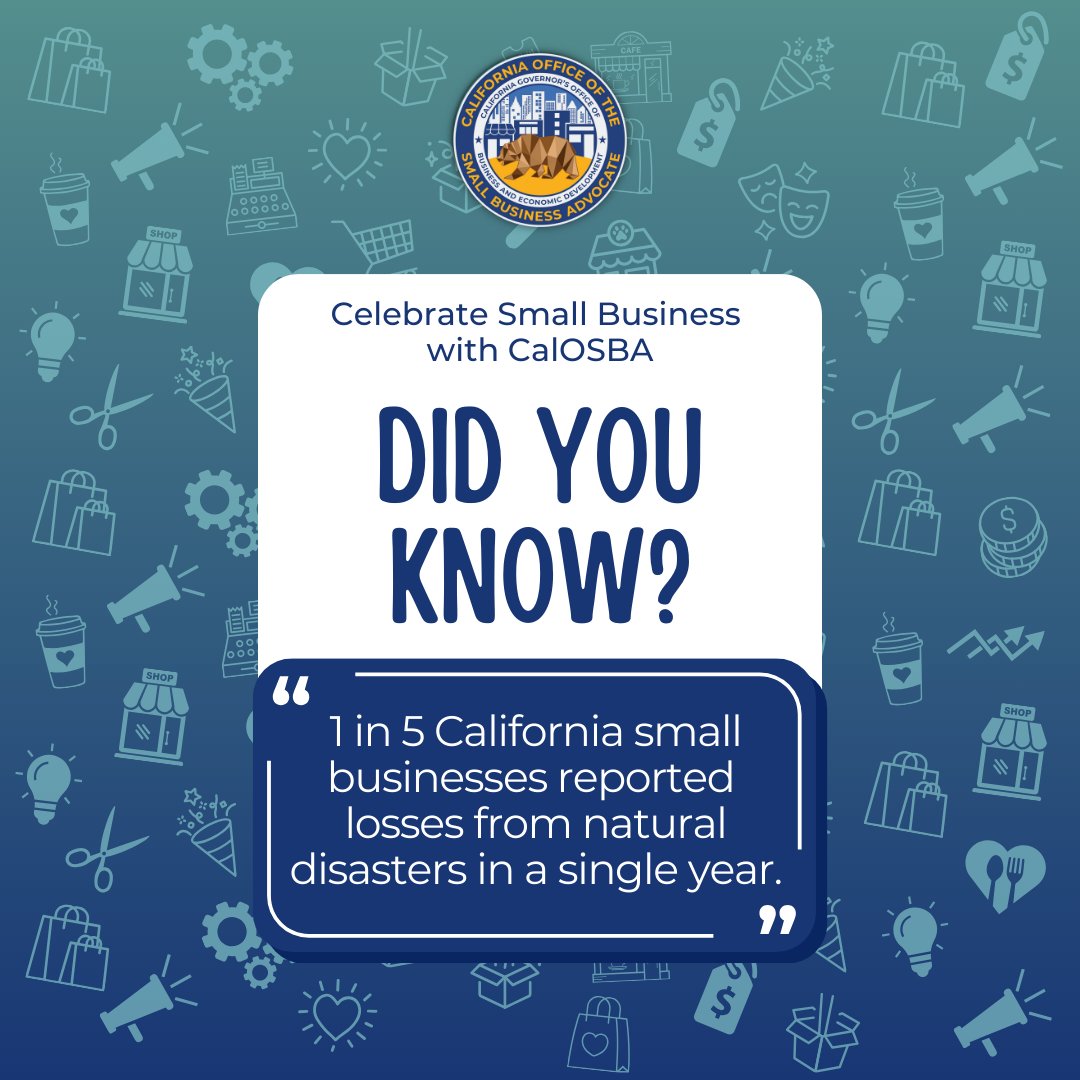 CA Office of the Small Business Advocate (CalOSBA) tweet media